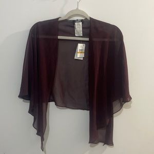 Burgundy shawl